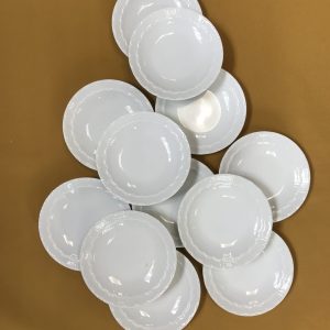 Lot 12 sous tasses Limoges « Volute »