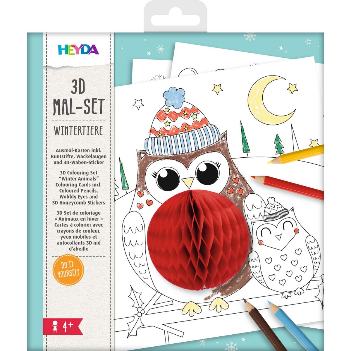 Kit de Coloriage 3D – Animaux de l’Hiver