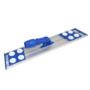 Balai trapèze aluminium avec velcro et 4 inserts attache gaze 55 cm