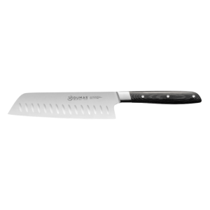 Couteau Santoku 18 cm Micarta Noir Signature – 32 Dumas®