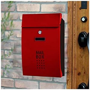 LIYUHOUZUONC Boîtes aux Lettres murales Boîte Aux Lettres Villa Européenne en Plein Air Villa en Plein Air Ménage Ménage Boîte Aux Lettres en Acier Inoxydable Coffret (Color : Red)