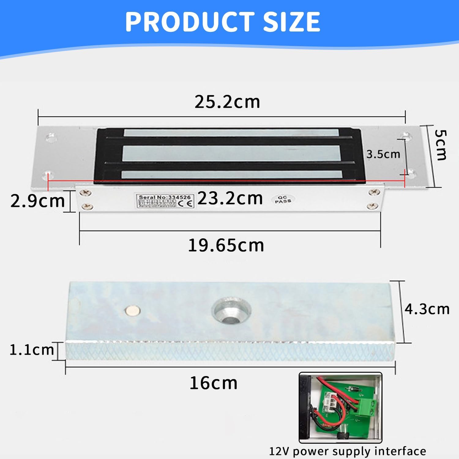 Serrure a ventouse électromagnétique pour porte – Image 4