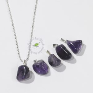 AMETHYSTE PENDENTIF PIERRE ROULEE