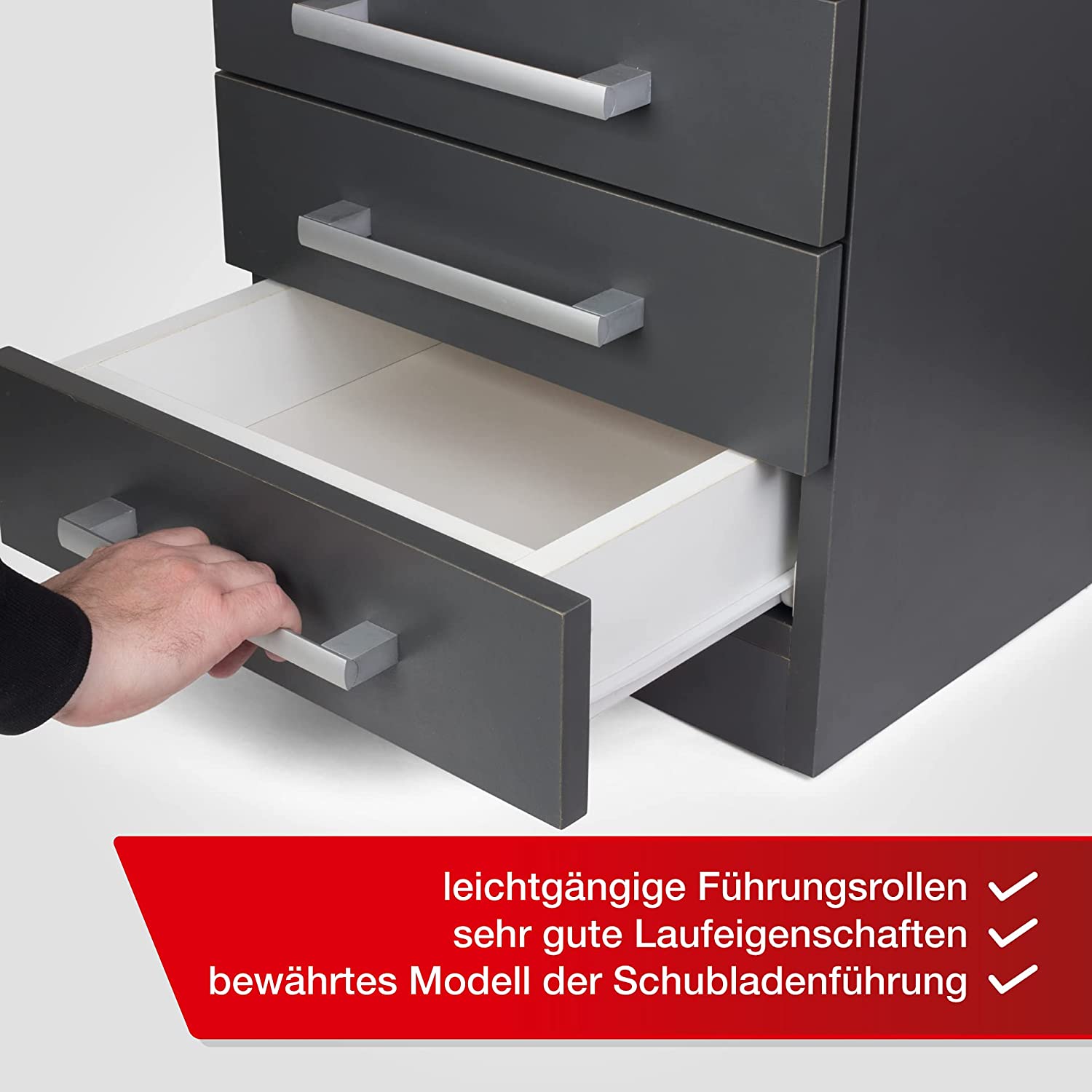 Système de rails de tiroir 350 mm Lot de 2 (1 paire de rails) – Image 4