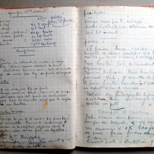 ANONYME : « Carnet de recettes de cuisine en 1956. »