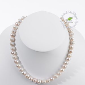 PERLES DE RIVIERE DE 8 A 12 MM COLLIER