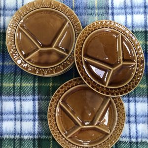 Ensemble 6 assiettes à fondue Sarregemines