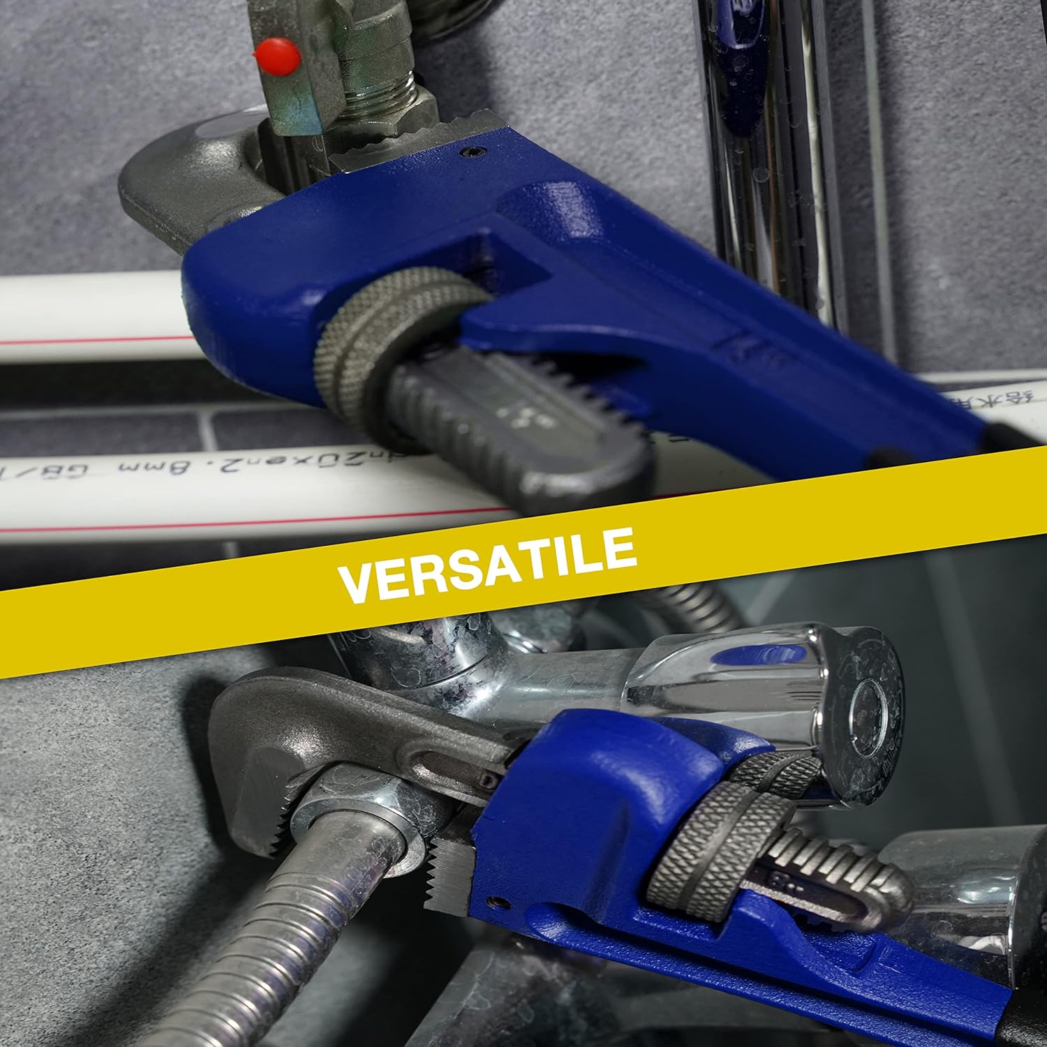 Jeu de clés à tube réglables robustes traitées thermiquement 8″, 10″, 12″, 14″ – Image 5