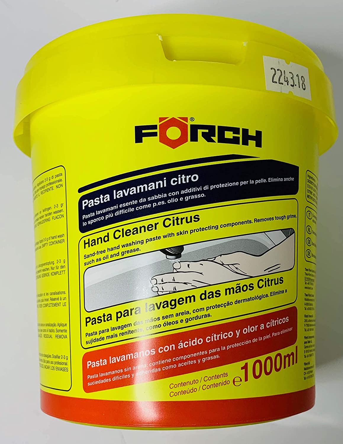 Pâte de lavage des mains Anti-Graisse