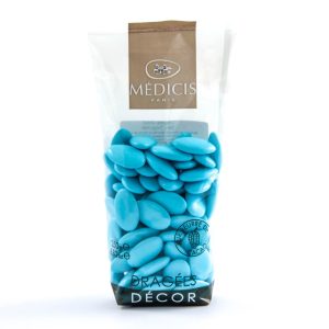 Dragées chocolats 70% turquoise