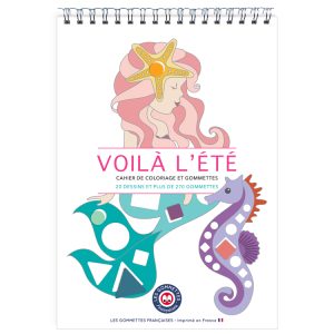 Cahier de coloriage Voilà l’été et gommettes