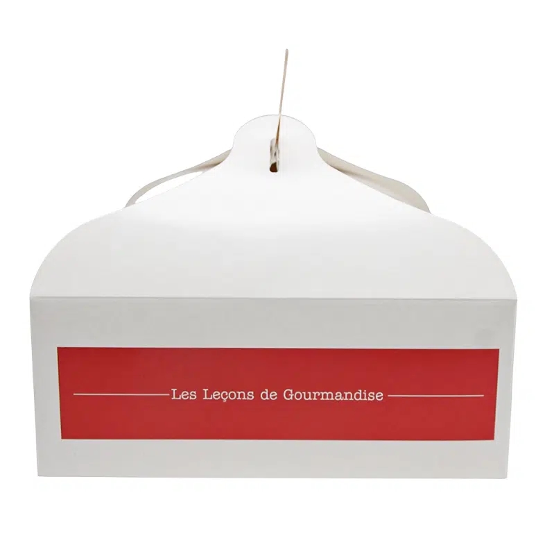 Caissette pâtissière modèle ‘Leçon’ à poignée 20 x 18 x 7 cm par 50 – Image 3