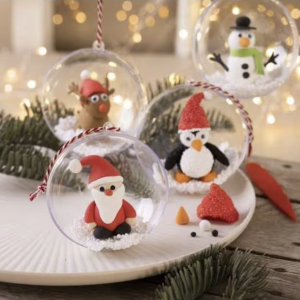 Kit DIY modelage – Boules de Noël – Figurines de Noël