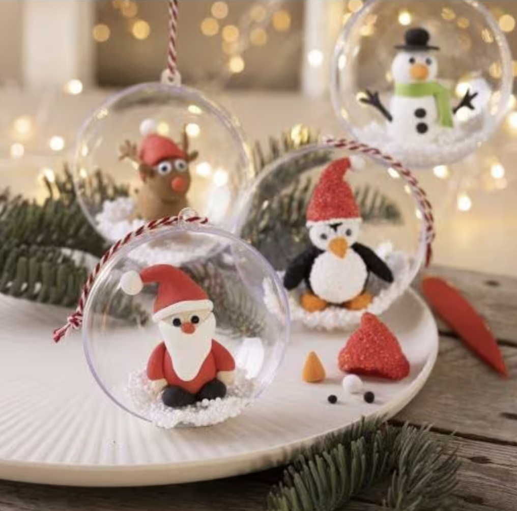 Kit DIY modelage – Boules de Noël – Figurines de Noël