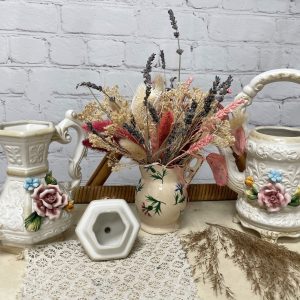 Duo théière et cafetière porcelaine Capodimonte