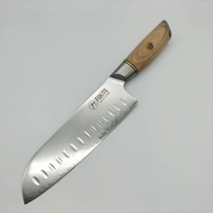 Couteau de cuisine Santoku Fukito San Mai 180mm