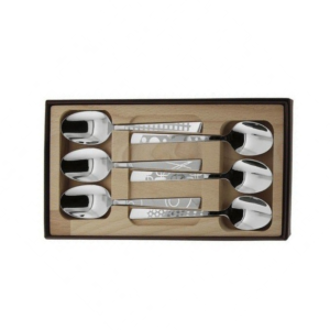 Coffret 6 cuillères à café Le Thiers® “Décors Maison” – Roger Orfèvre