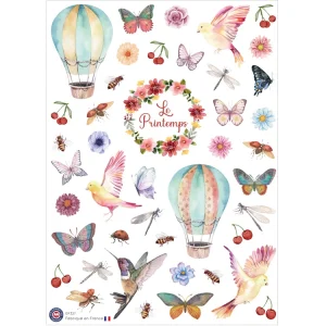 43 gommettes Printemps