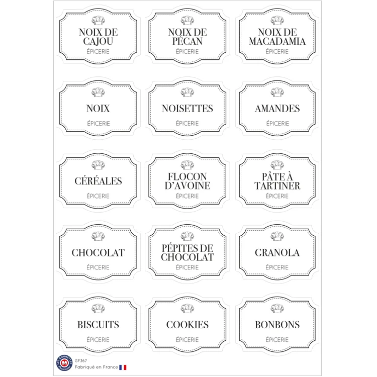 15 stickers vintage produits alimentaires 3