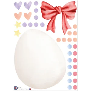 Oeuf de Pâques à assembler Blanc