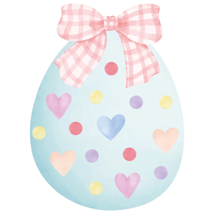 Oeuf de Pâques à assembler Bleu – Image 2