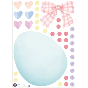 Oeuf de Pâques à assembler Bleu