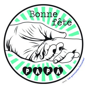 Stickers affection Bonne Fête Papa