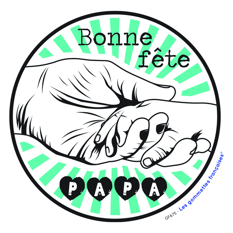 Stickers affection Bonne Fête Papa