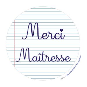 Stickers Merci maîtresse