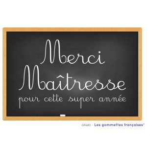 Stickers Merci maîtresse pour cette super année