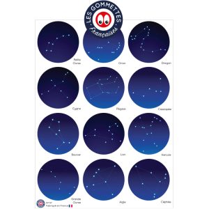 12 gommettes Constellations