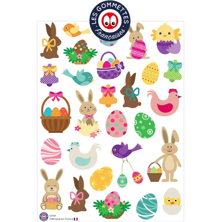 28 gommettes de Pâques
