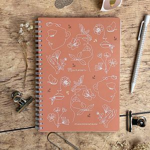 Carnet de Notes à spirale fleurever A5