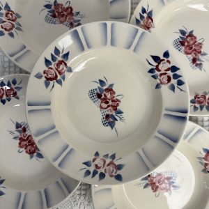 Assiettes creuses faïencerie de Longchamp