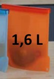 Sac de congélation et conservation silicone 1,6 litres