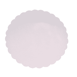 250 ronds blancs festonnés ø29 cm