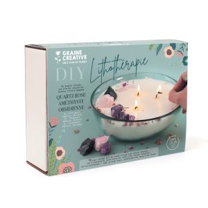 KIT DIY – Coffret bougie lithothérapie XXL
