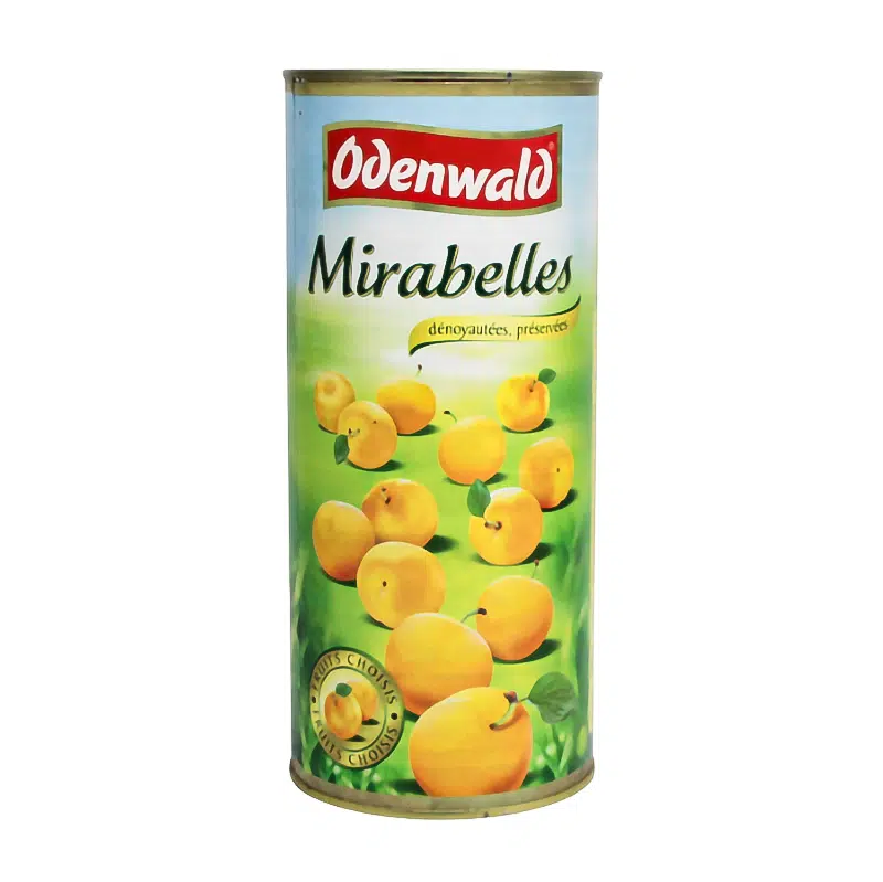 Mirabelles dénoyautées préservées boite 2/1
