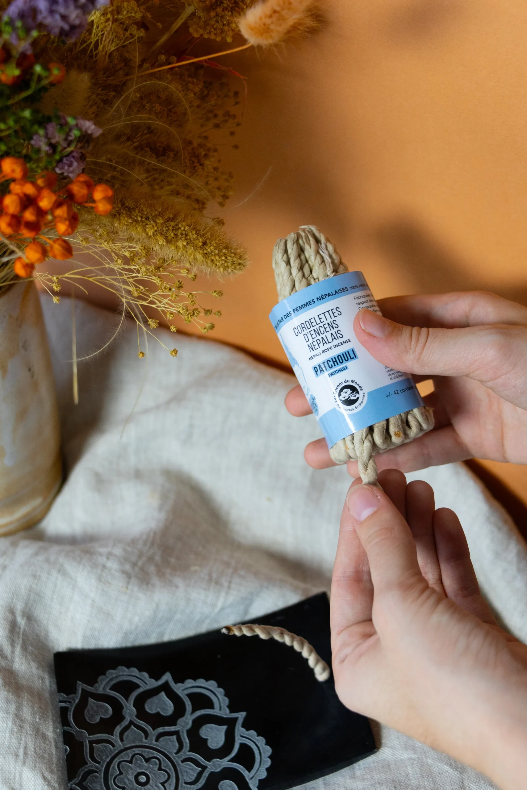 Encens cordelettes népalaises patchouli – Image 2