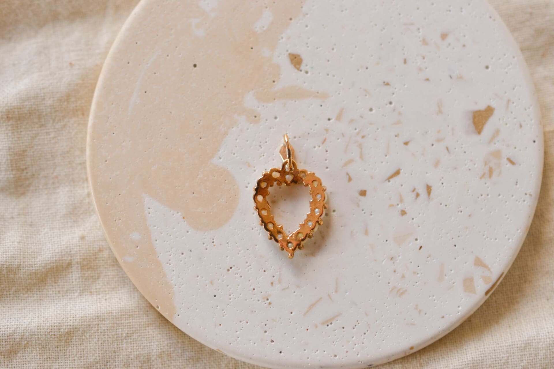 Pendentif coeur Perles – Image 3