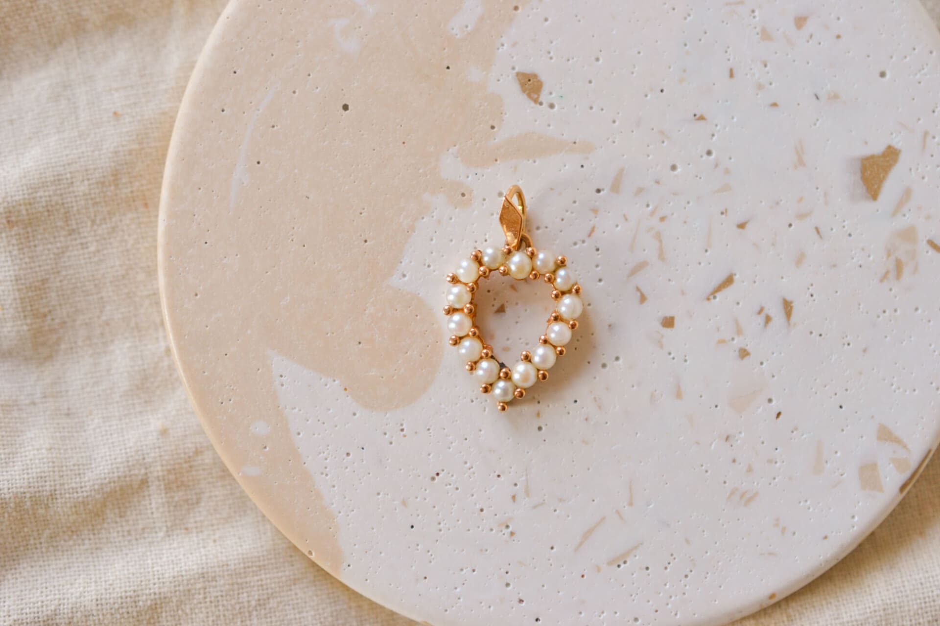 Pendentif coeur Perles