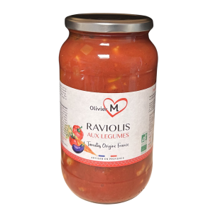 Raviolis végétariens aux légumes bio