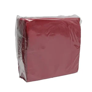 Serviette gaufrée bordeaux 38 x 38 cm par 40