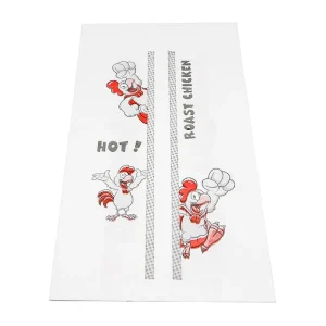 Sac poulet papier ingraissable 180 + 65 x 340 mm par 500