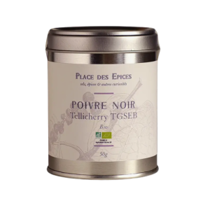 Poivre noir de Tellicherry Bio 50g
