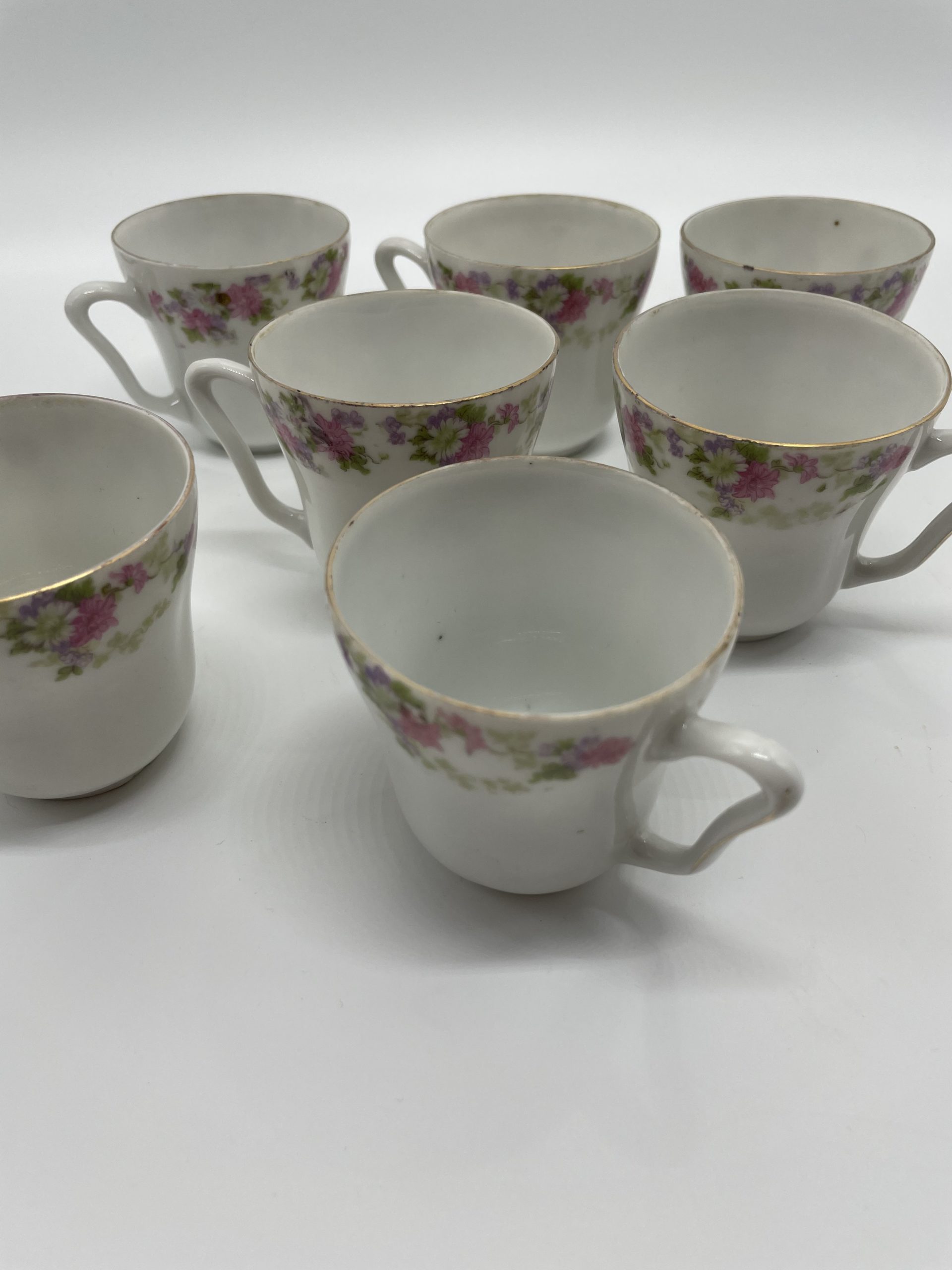 Tasses à café fleuries vintage – Image 2