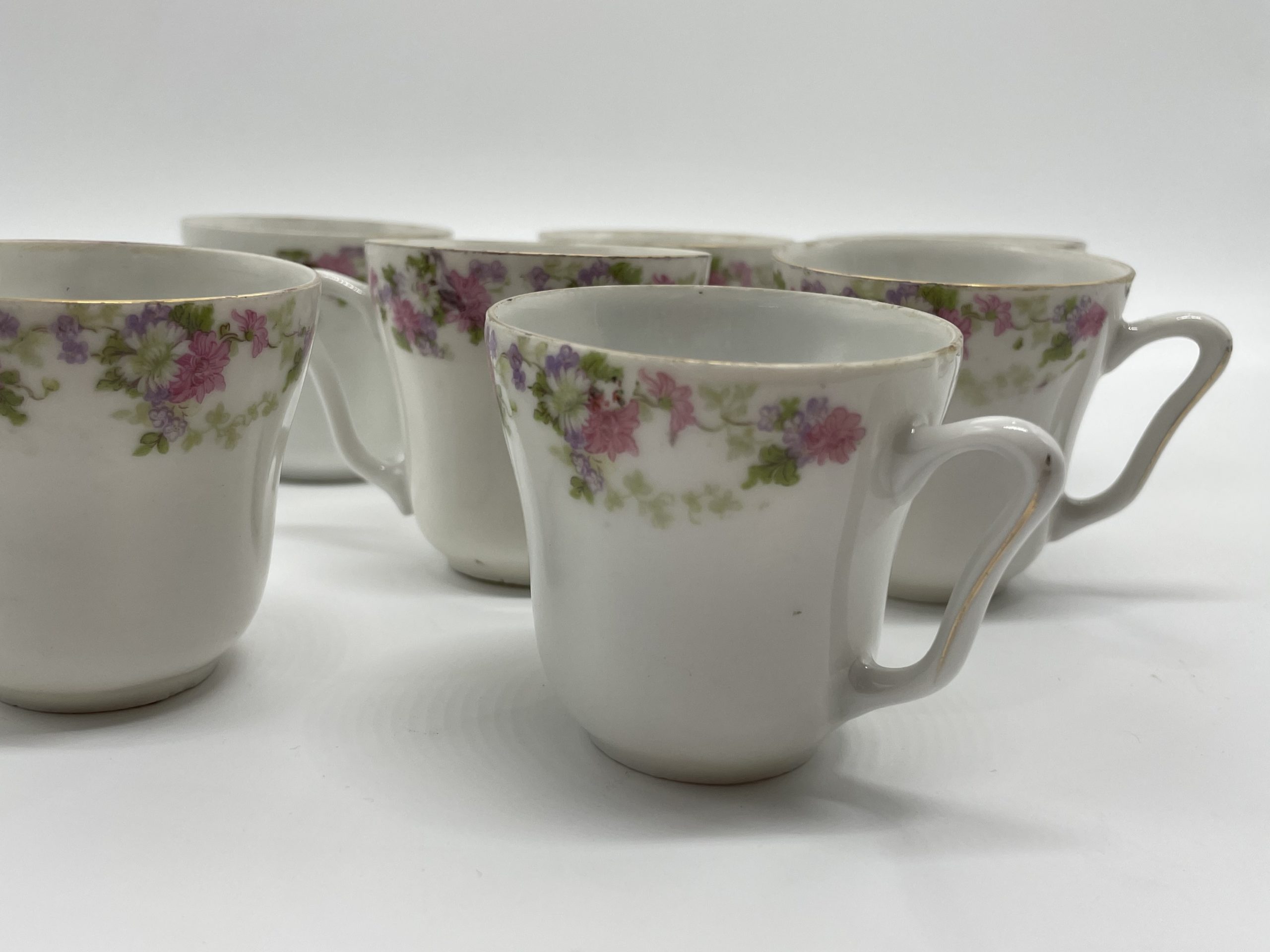 Tasses à café fleuries vintage – Image 6