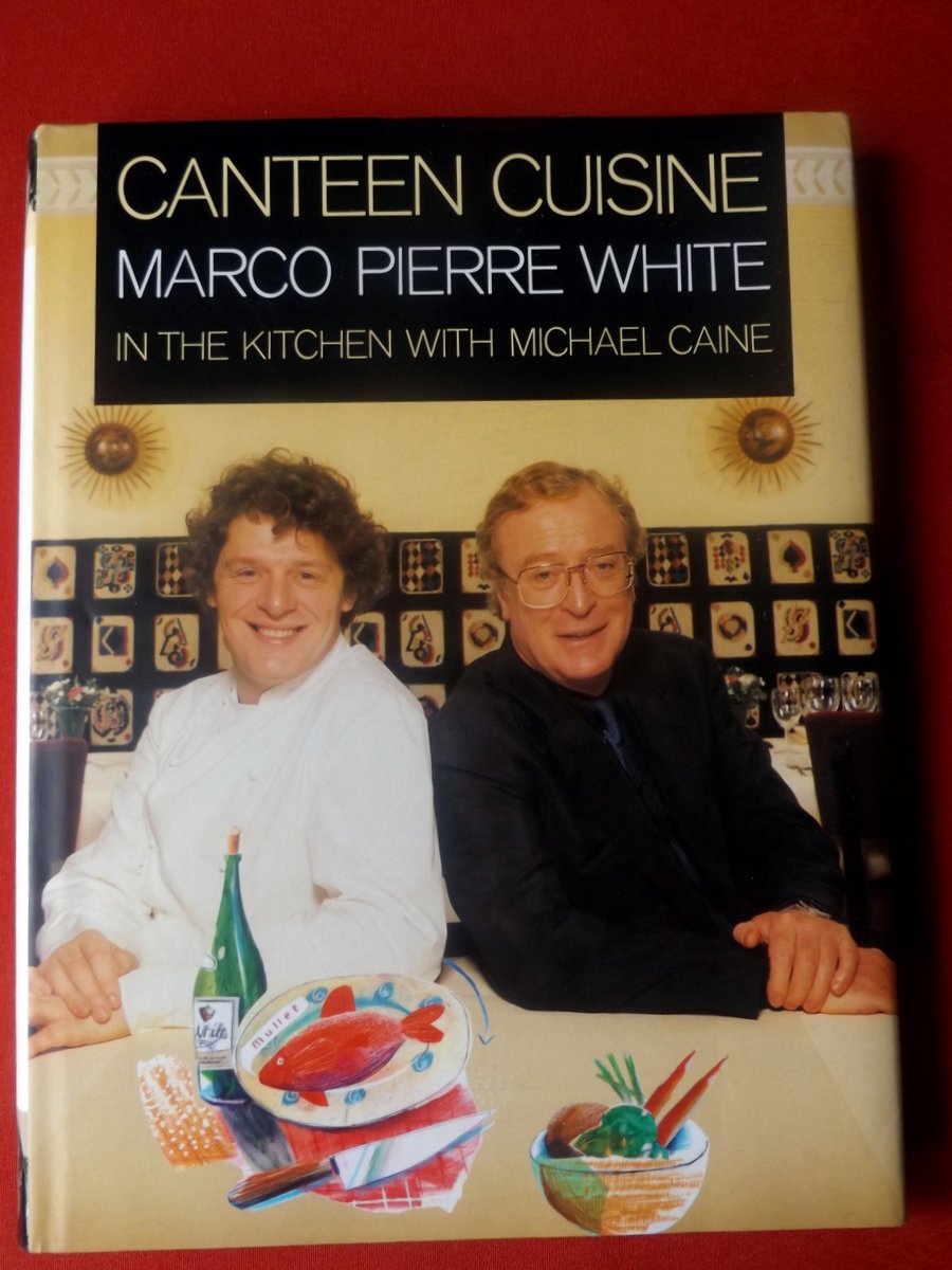 WHITE, Marco Pierre – CAINE, Michael : « Canteen cuisine in the kitchen with Michael Caine. »