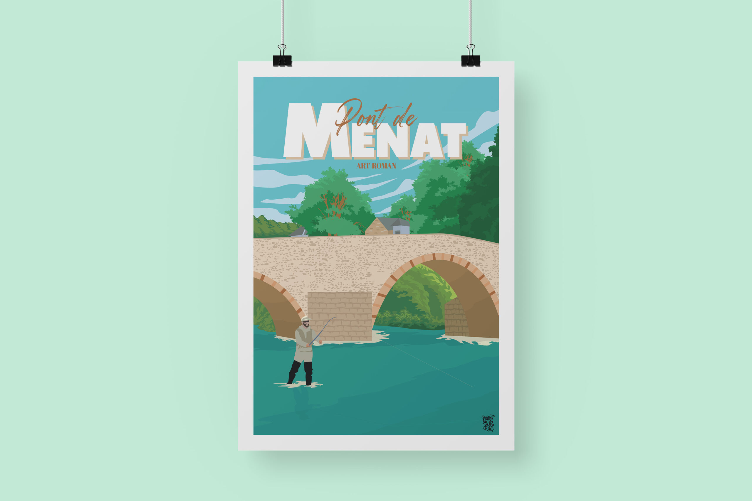 Affiche « Pont de Menat »