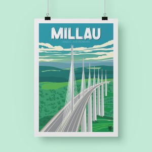 Affiche « Viaduc de Millau »
